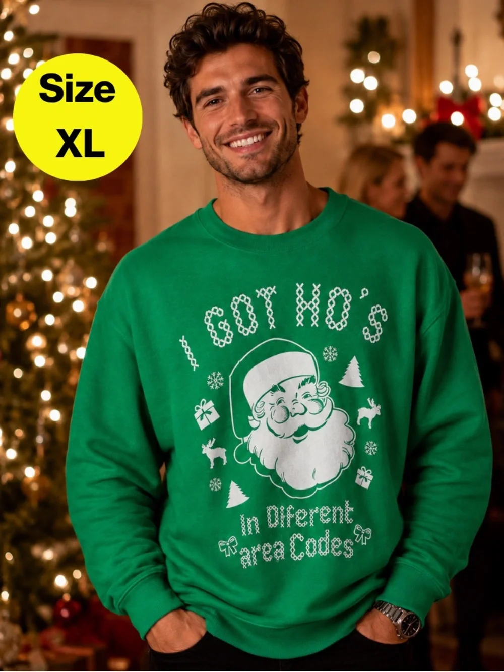 2/for $20 🪩 Santa Crewneck Sweater 